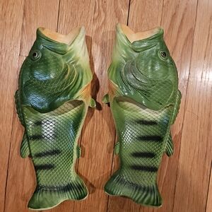 Green Fish-Shaped Flip Flops